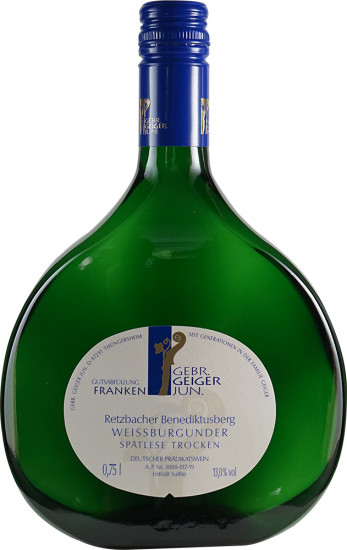 2023 Weißburgunder Spätlese Retzbacher Benediktusberg trocken - Weingut Gebr. Geiger jun. 