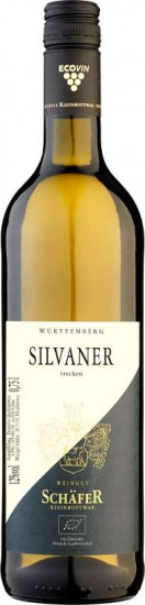 2016 Silvaner No.1 lieblich BIO - Bioweingut Schäfer