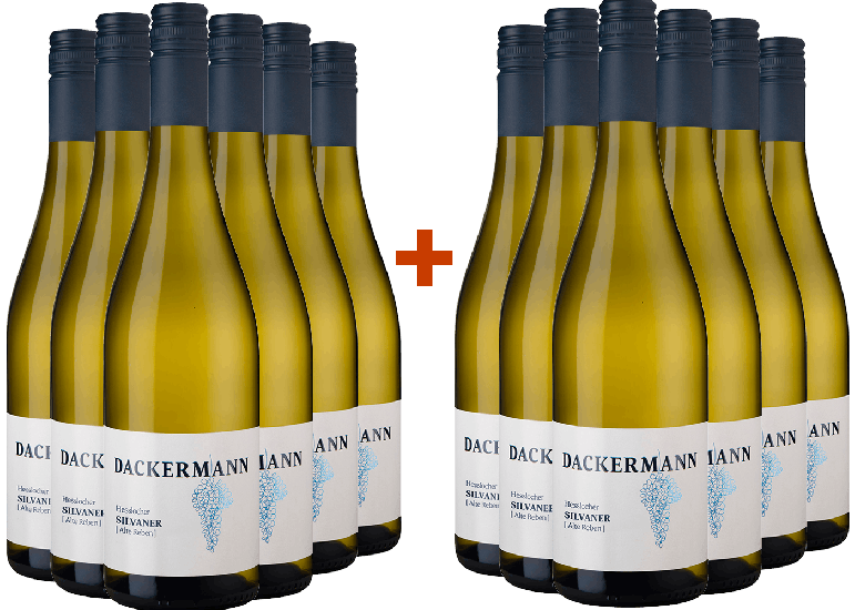 SPARGELWEIN 6+6 Paket! 2025 HESSLOCHER SILVANER [Alte Reben] ORTSWEIN trocken - Weingut Dackermann