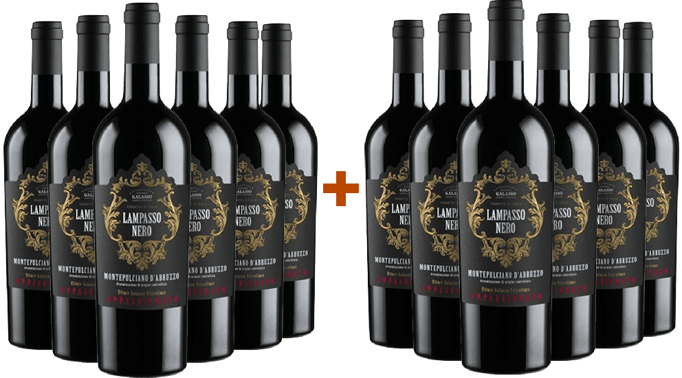 6+6 Paket Lampasso Nero Montepulciano DOC - Ettore Galasso