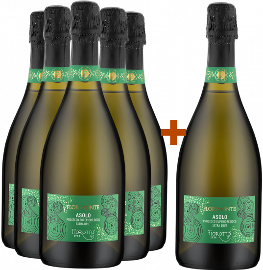 5+1 Florimonte Asolo Prosecco Superiore DOCG-Paket - Fiorotto 1934
