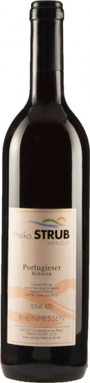 2015 Portugieser QbA lieblich - Weingut Heiko Strub