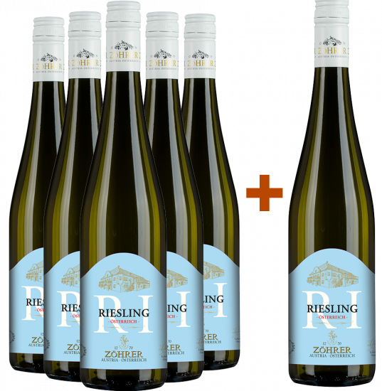5+1 Paket ÖSTERREICH Riesling - Weingut Zöhrer