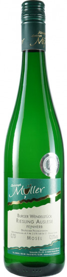 2020 Burger Wendelstück Riesling Auslese feinherb - Weingut Christoph Müller