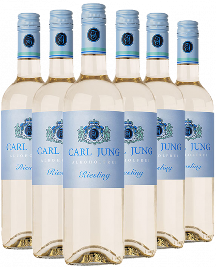 Riesling Entalkoholisierter Wein feinherb (6 Flaschen) - Carl Jung