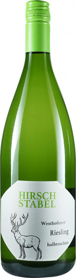 2025 Riesling halbtrocken 1,0 L - Weingut Hirsch-Stabel