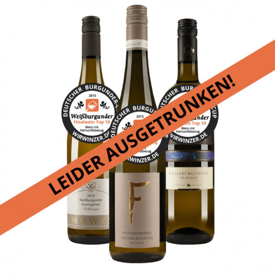 Preis-Leistungs-Sieger-Paket Weißburgunder / Wein mit Herkunftsbezug