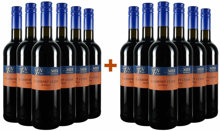 6+6 Paket Cabernet Cubin trocken - Weingut Roland Vollmer