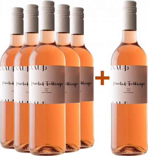 5+1 Paket Muskat-Trollinger Rosé trocken BIO - Weingut Knauß