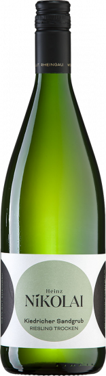 2025 Kiedricher Sandgrub Riesling 1L *** trocken 1,0 L - Weingut Heinz Nikolai