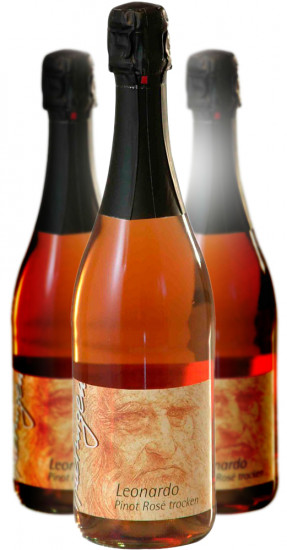 2022 Leonardo Pinot Rosé Sekt Piccolo trocken 0,2 L - Haltinger Winzer eG
