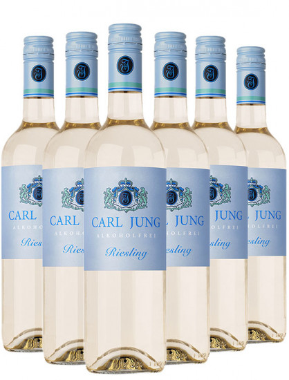 Riesling feinherb Entalkoholisierter Wein (6 Flaschen) - Carl Jung