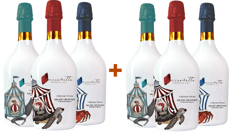 Aquatic Creatures Prosecco DOC-Paket - StraItalian Winemakers