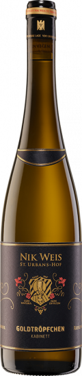 2024 GOLDTRÖPFCHEN Kabinett Riesling VDP.Große Lage lieblich - Weingut Nik Weis - St. Urbans-Hof