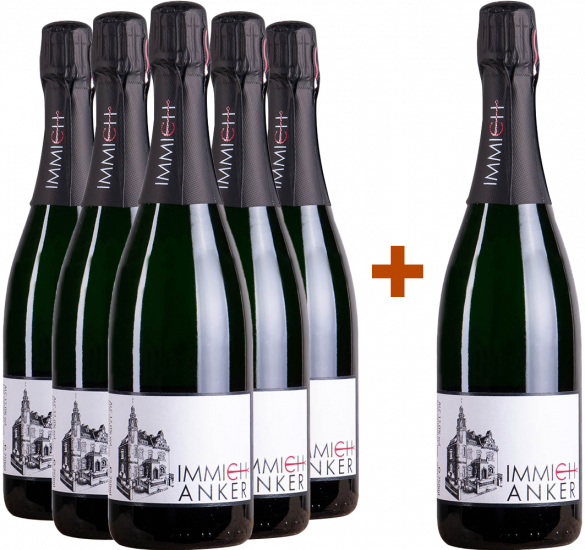 5+1 Paket 1425er Riesling brut - Immich-Anker