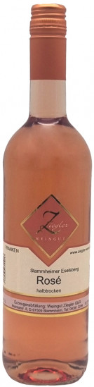 2022 Rosé halbtrocken - Weingut Ziegler