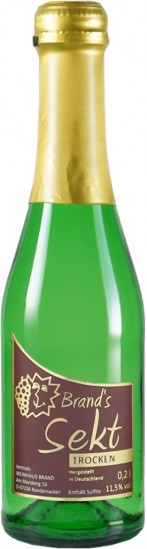 Brands Sekt Piccolo trocken 0,2 L - Weinhaus Brand