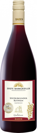 2023 Erste Markgräfler Spätburgunder Rotwein halbtrocken 1,0 L - Markgräfler Winzer  