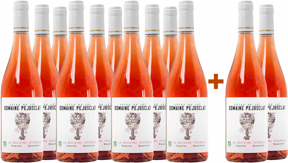 10+2 Paket Rosé 2023 - Domaine Péjusclat