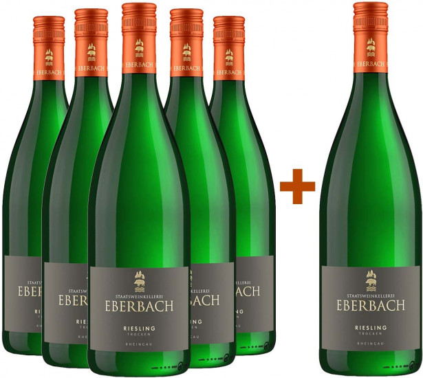 5+1 Paket Riesling 1L trocken - Staatsweinkellerei Eberbach
