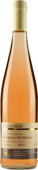 2013 Kreuznacher Rosenberg Portugieser Weißherbst Roséwein Qualitätswein QbA trocken - Weingut Mees