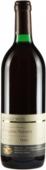 2014 Kreuznacher Kronenberg Portugieser Rotwein Qualitätswein QbA lieblich - Weingut Mees