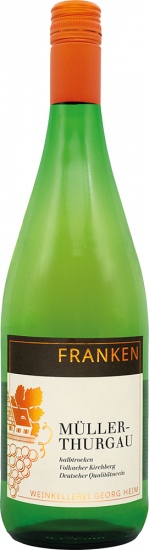2022 Müller-Thurgau halbtrocken 1,0 L - Weinkellerei Georg Heim GmbH