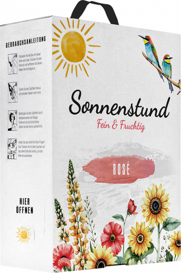 2025 Sonnenstund Rosé, Bag-in-Box, fein & fruchtig, halbtrocken 3,0 L - Oberrotweiler Winzerverein