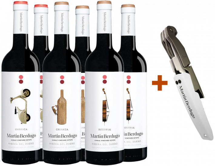 Pack Degustación Martín Berdugo Ribera del Duero DO (+ sacacorchos de regalo) - Martín Berdugo - Single Vineyard Estate