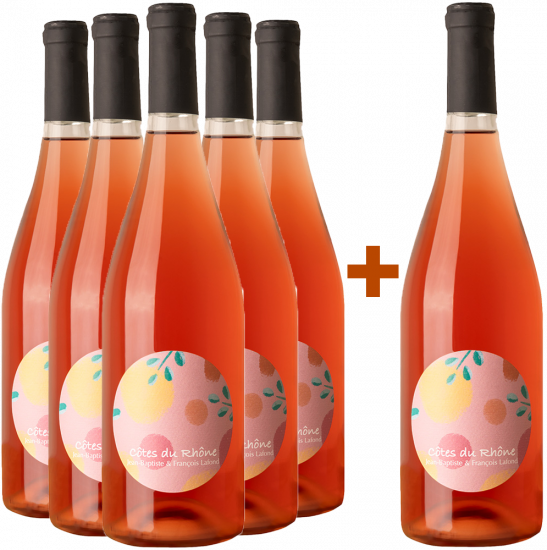 5+1 Paket 2023 Rosé Bio - Les Frères Lafond