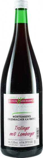 2024 Trollinger mit Lemberger halbtrocken 1,0 L - Weingut Klaus Haberkern