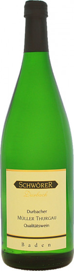 2025 Durbacher Müller Thurgau Qualitätswein halbtrocken 1,0 L - Weinhaus Schwörer