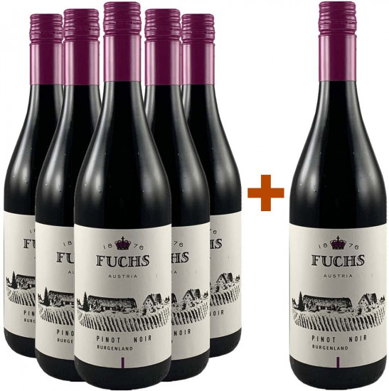 5+1 Paket Burgenland Pinot Noir trocken - Weingut Fuchs