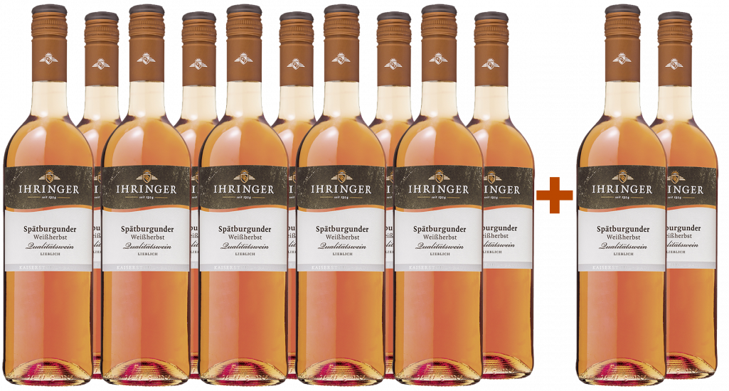 10+2 Spätburgunder Weißherbst lieblich - Kaiserstühler Winzergenossenschaft Ihringen