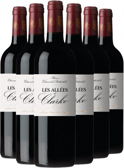 6er Paket Baron Edmond de Rothschild Les Allees de Clarke Listrac Mèdoc AOP - Baron Edmond de Rothschild
