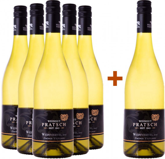 5+1 Paket Weinviertel DAC Grüner Veltliner trocken - Weingut Pratsch