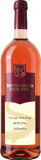 2012 Dertinger Tauberklinge Cuvée Rotling Qualitätswein halbtrocken (1000ml) - Winzerkeller Im Taubertal
