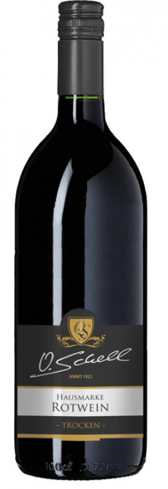 Rotwein Hausmarke trocken 1,0 L - Weingut O.Schell