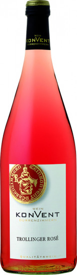 2020 Trollinger Rosé 1L fruchtig lieblich 1,0 L - Weinkonvent Dürrenzimmern eG