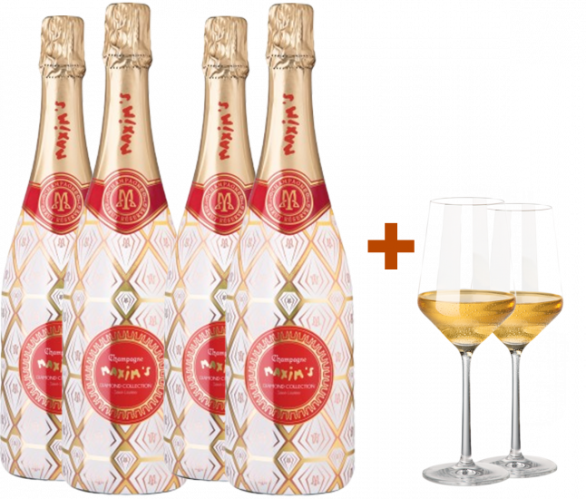 Champagner-Paket mit gratis Gläsern