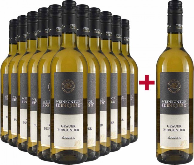 11+1 Paket Grauburgunder trocken - Weinkontor Edenkoben (Winzergenossenschaft Edenkoben)