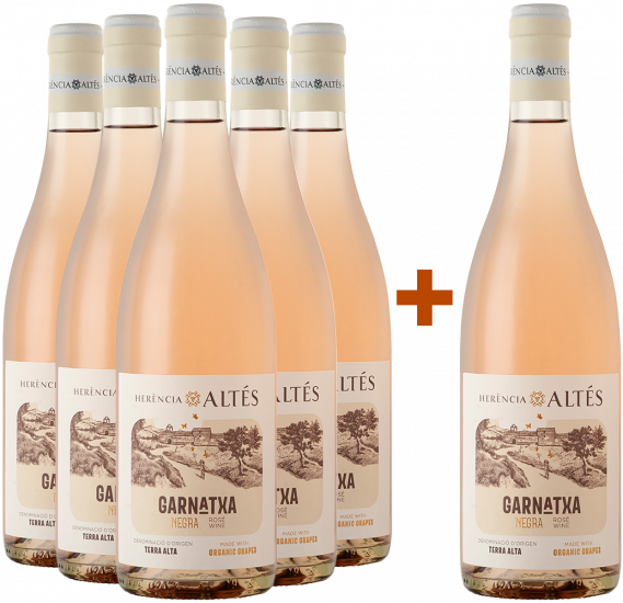 Aktionspaket 5+1 Rosat Terra Alta DO Bio - Herència Altés - Bodegas Valdaya