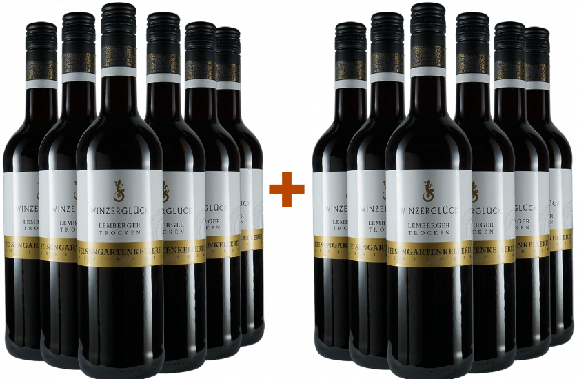 7+7 Paket Winzerglück Lemberger - Felsengartenkellerei Besigheim