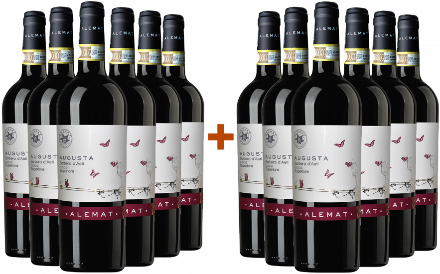 5+1 Paket Augusta Barbera d'Asti Superiore DOCG - Alemat