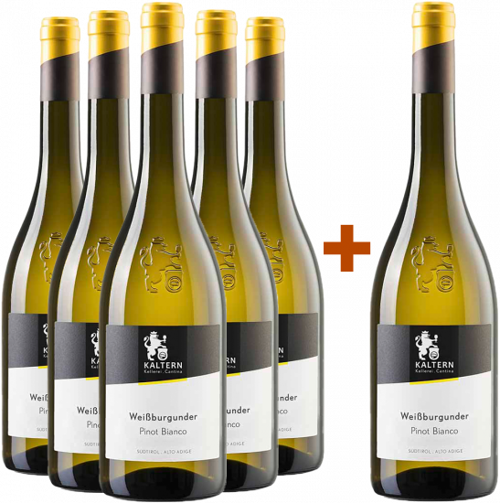 5+1 Paket - Kellerei Kaltern Weißburgunder Alto Adige DOC