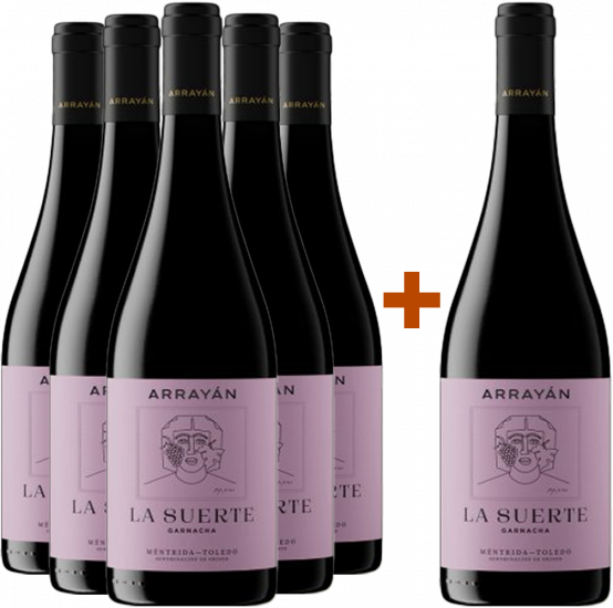 Aktionspaket 5+1 La Suerte de Arrayán Garnacha - Bodegas Arrayán