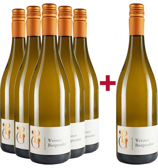 5+1 Paket Weißer Burgunder feinherb - Weingut Peter Greif