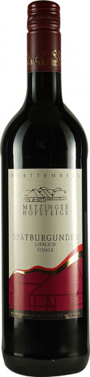 2020 Metzinger Hofsteige Spätburgunder lieblich - Weingärtnergenossenschaft Metzingen-Neuhausen