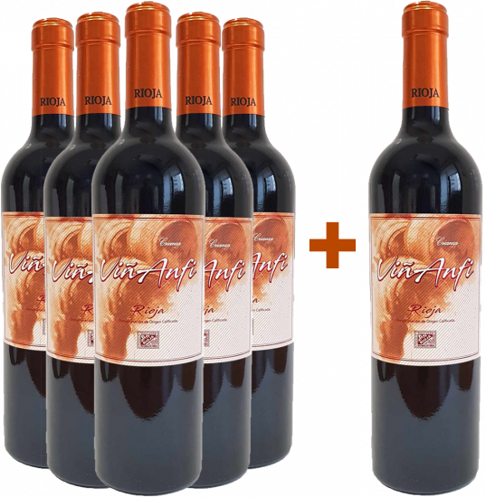 5+1 Paket Viña Anfi Crianza Rioja DOCa - Viñedos y Bodegas Lyng