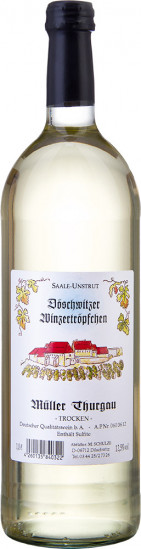 2023 Freyburger Schweigenberg Müller-Thurgau trocken 1,0 L - Weingut Schulze